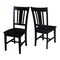 International Concepts Set of 2 San Remo Splatback Chairs, Black C46-10P - alternate 2